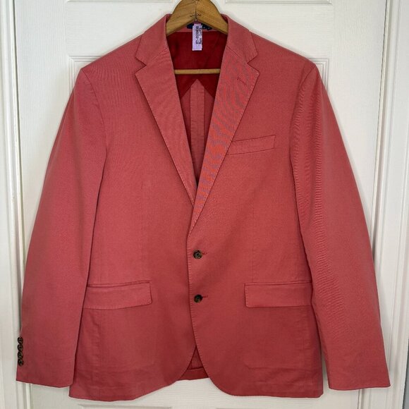 Ralph Lauren Polo Soft Stretch Chino SportCoat Blazer Adirondack Berry Size 40R - Picture 1 of 12